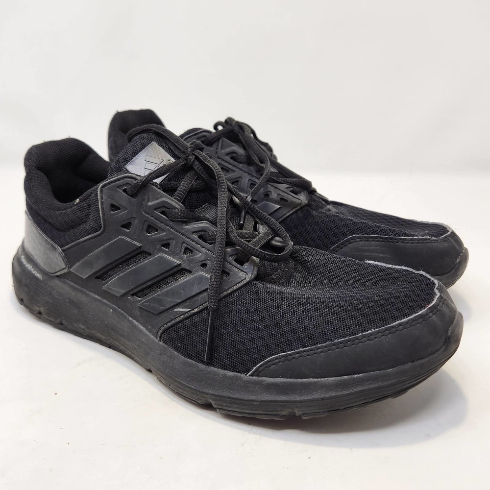 Adidas Mens Galaxy 3 Running Shoes Sneakers 9.5 Black Cloudfoam Ortholite